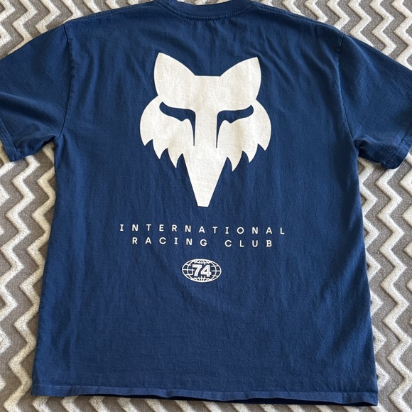 Fox Racing Men's Navy Tee - Picture 4 of 5